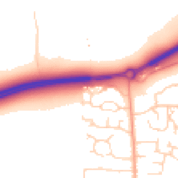 Daytime road noise heatmap for NR13 5SG