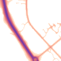 Daytime road noise heatmap for NR13 6FU