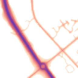 Daytime road noise heatmap for NR13 6GJ