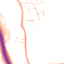 Daytime road noise heatmap for NR13 6GP