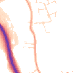 Daytime road noise heatmap for NR13 6GQ