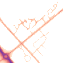 Daytime road noise heatmap for NR13 6PF