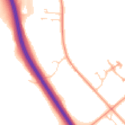 Daytime road noise heatmap for NR13 6PN
