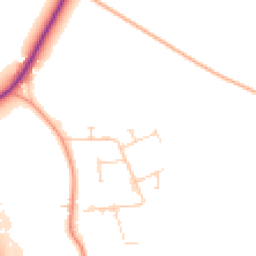Daytime road noise heatmap for NR13 6PZ