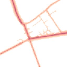 Daytime road noise heatmap for NR13 6QD