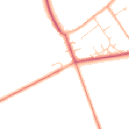 Daytime road noise heatmap for NR13 6QF
