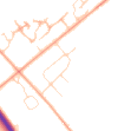 Daytime road noise heatmap for NR13 6QP