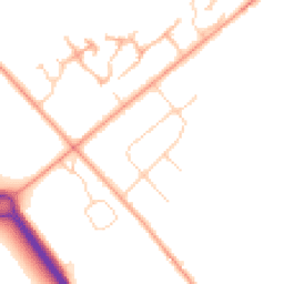 Daytime road noise heatmap for NR13 6QW