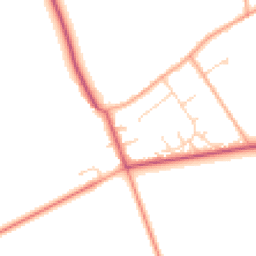 Daytime road noise heatmap for NR13 6QY