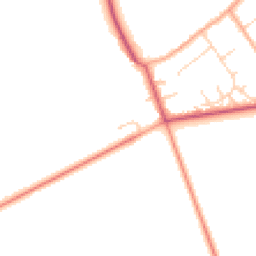 Daytime road noise heatmap for NR13 6RT