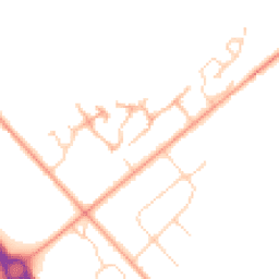 Daytime road noise heatmap for NR13 6SR