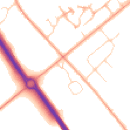 Daytime road noise heatmap for NR13 6TN