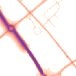 Daytime road noise heatmap for NR13 6TS