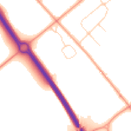 Daytime road noise heatmap for NR13 6TT