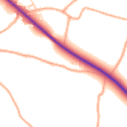 Daytime road noise heatmap for NR14 6AG