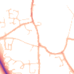 Daytime road noise heatmap for NR14 6AH