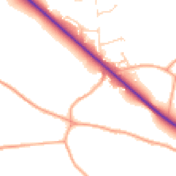 Daytime road noise heatmap for NR14 6AL