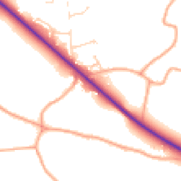 Daytime road noise heatmap for NR14 6AN