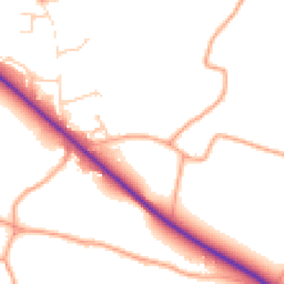 Daytime road noise heatmap for NR14 6AP