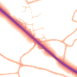 Daytime road noise heatmap for NR14 6AS
