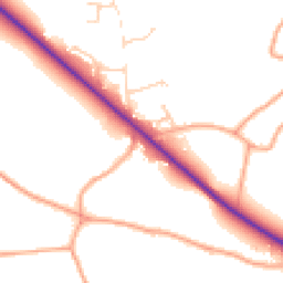 Daytime road noise heatmap for NR14 6AW