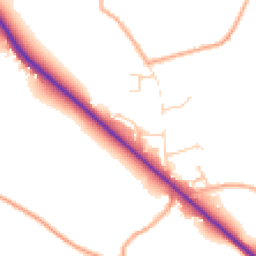 Daytime road noise heatmap for NR14 6AY