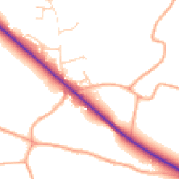 Daytime road noise heatmap for NR14 6BA