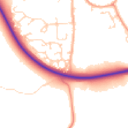 Daytime road noise heatmap for NR14 6DJ