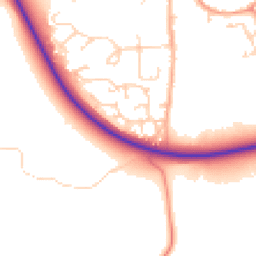 Daytime road noise heatmap for NR14 6DN