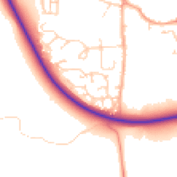 Daytime road noise heatmap for NR14 6DP