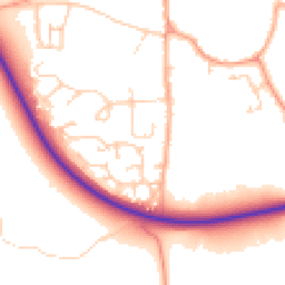 Daytime road noise heatmap for NR14 6ES