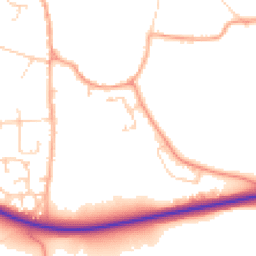 Daytime road noise heatmap for NR14 6FA