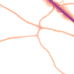 Daytime road noise heatmap for NR14 6HL