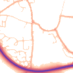 Daytime road noise heatmap for NR14 6JP