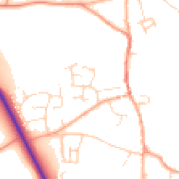 Daytime road noise heatmap for NR14 6LW