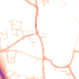 Daytime road noise heatmap for NR14 6LX