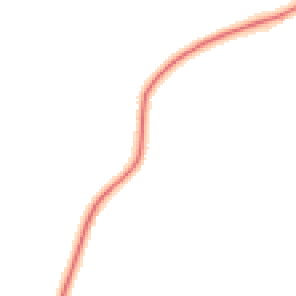 Night-time road noise heatmap for NR14 6PD