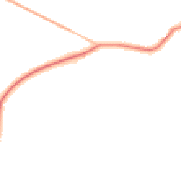 Night-time road noise heatmap for NR14 6PG