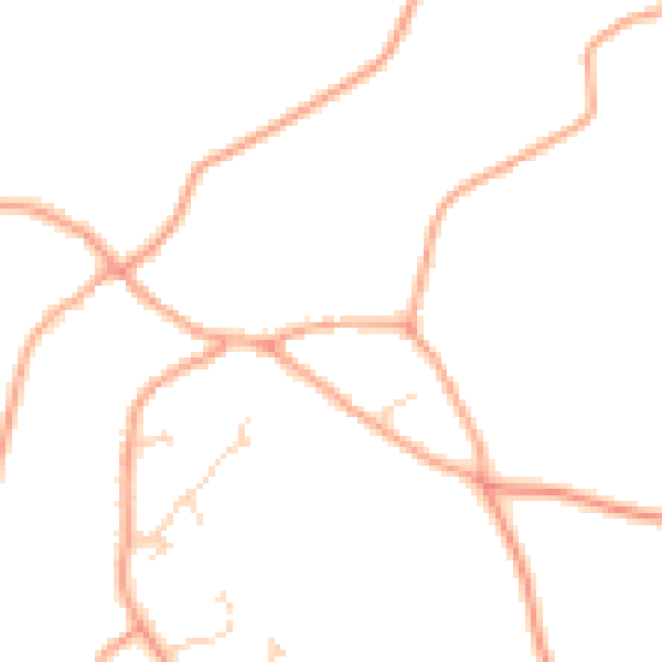 Daytime road noise heatmap for NR14 6RL