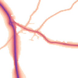 Daytime road noise heatmap for NR14 6SN