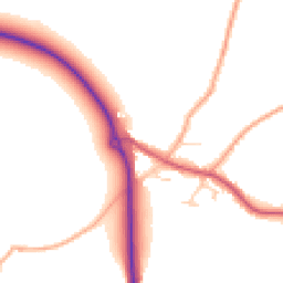 Daytime road noise heatmap for NR14 6SP