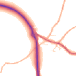 Daytime road noise heatmap for NR14 6SR