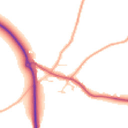Daytime road noise heatmap for NR14 6ST