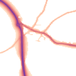 Daytime road noise heatmap for NR14 6SW