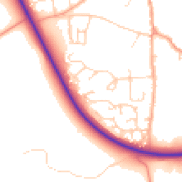 Daytime road noise heatmap for NR14 6TW