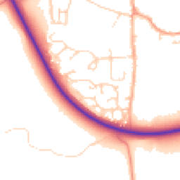 Daytime road noise heatmap for NR14 6UB