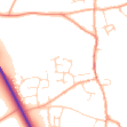 Daytime road noise heatmap for NR14 6UX