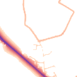 Daytime road noise heatmap for NR14 7BN
