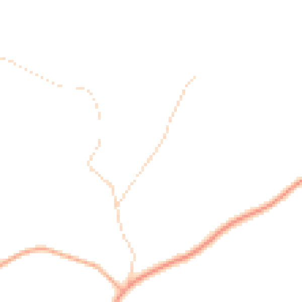Daytime road noise heatmap for NR14 7EE