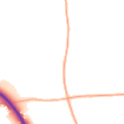 Daytime road noise heatmap for NR14 7EL